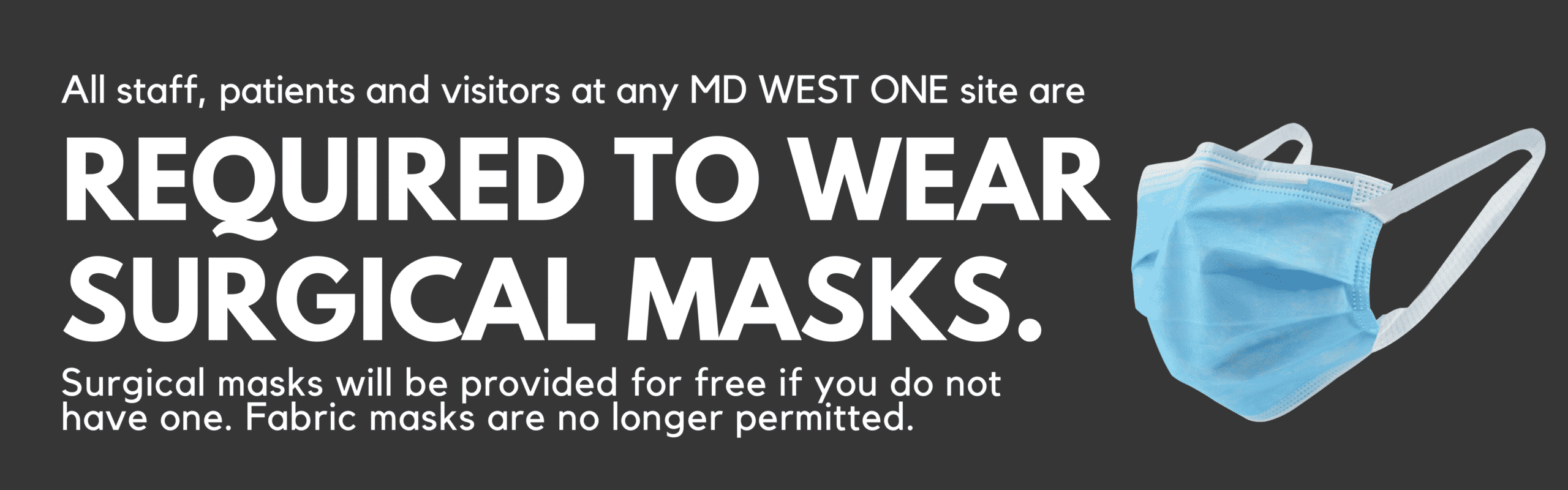 surgical masks disclaimer