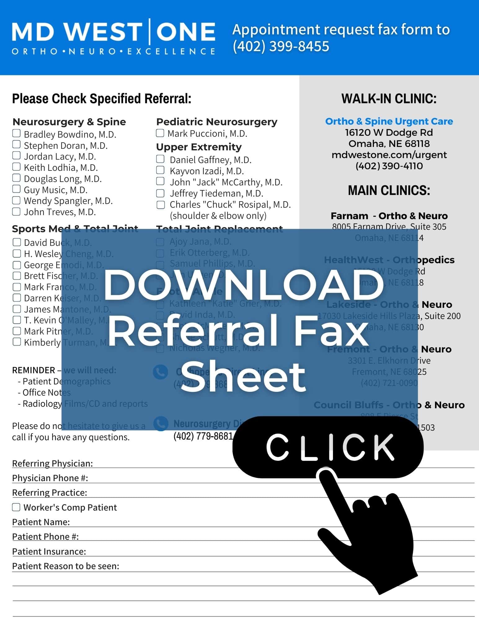 referral fax form download